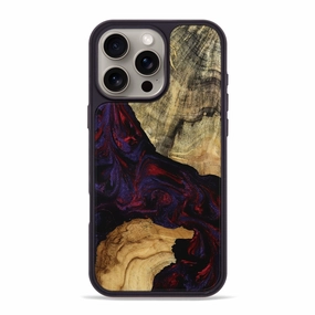 HD Screen Protector Protective Film Iphone 16 Pro Max Wood Phone Case - Azriel (Red, 771134)