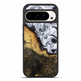 Tempered Glass Anti Finger Smear Pixel 10 Pro Xl Wood Phone Case - Kaitlyn (Black & White, 779204)
