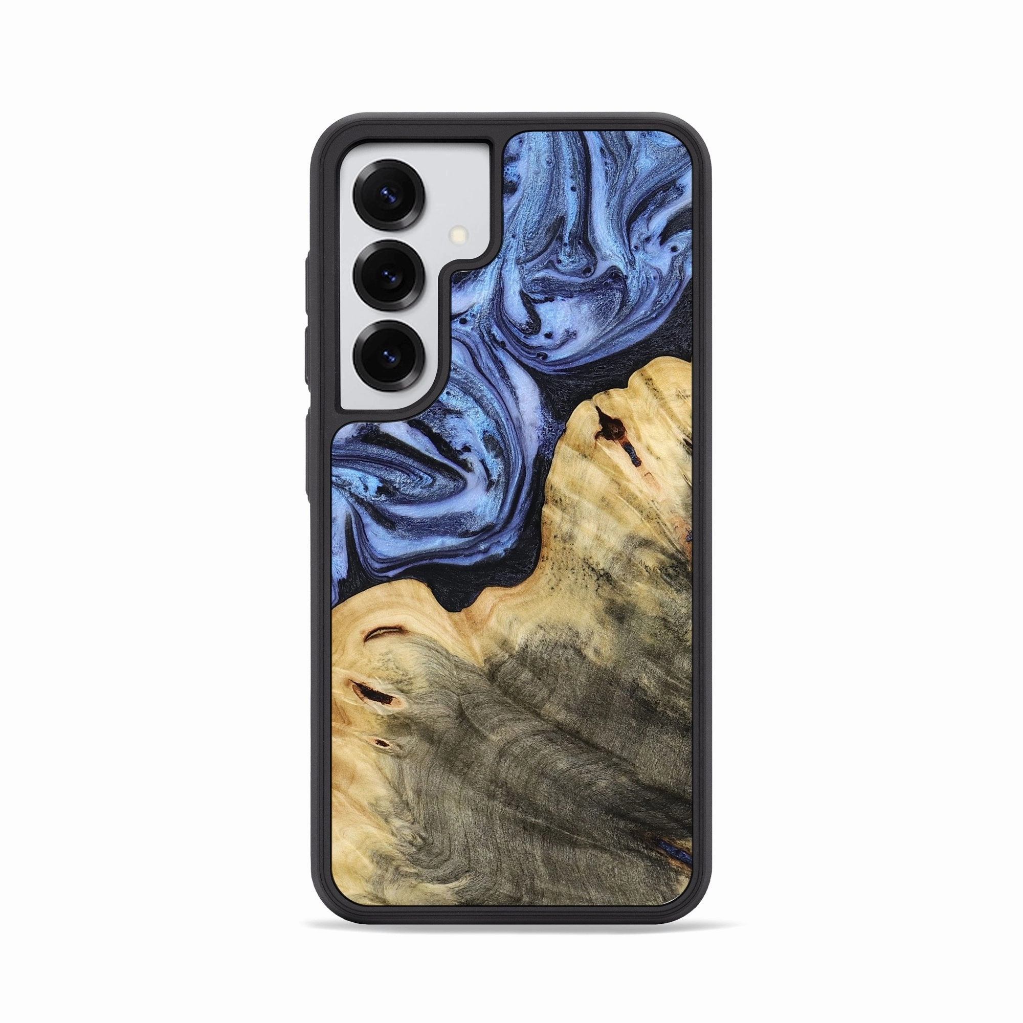 Grip Friendly Galaxy S25 Wood Phone Case - Terrie (Blue, 772576)