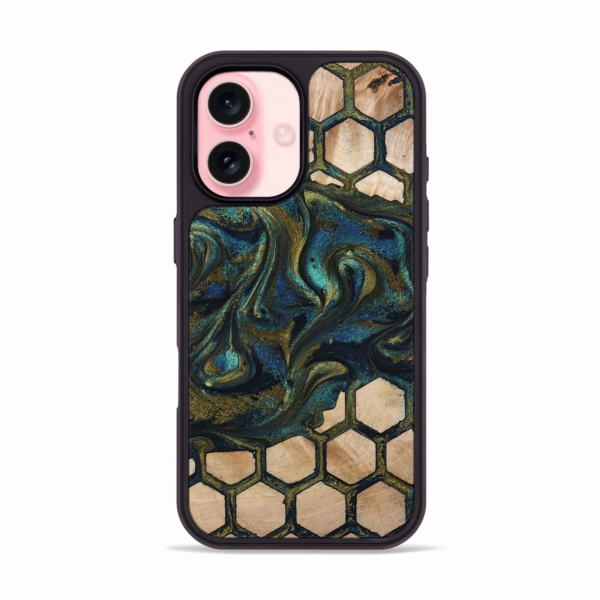 Iphone 16 Wood Phone Case - Kenji (Pattern, 779581) Impact Protection