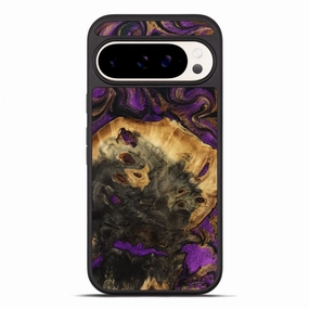 Pixel 10 Pro Xl Wood Phone Case - Alfreda (Purple, 778664) Shock Absorbing