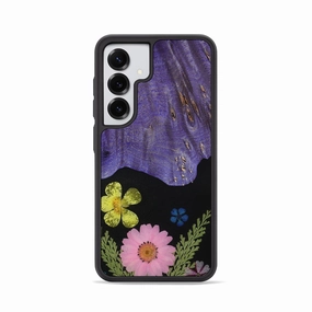 Galaxy S25 Wood Phone Case - Latrice (Bloom, 781616) Anti Fingerprint Shield