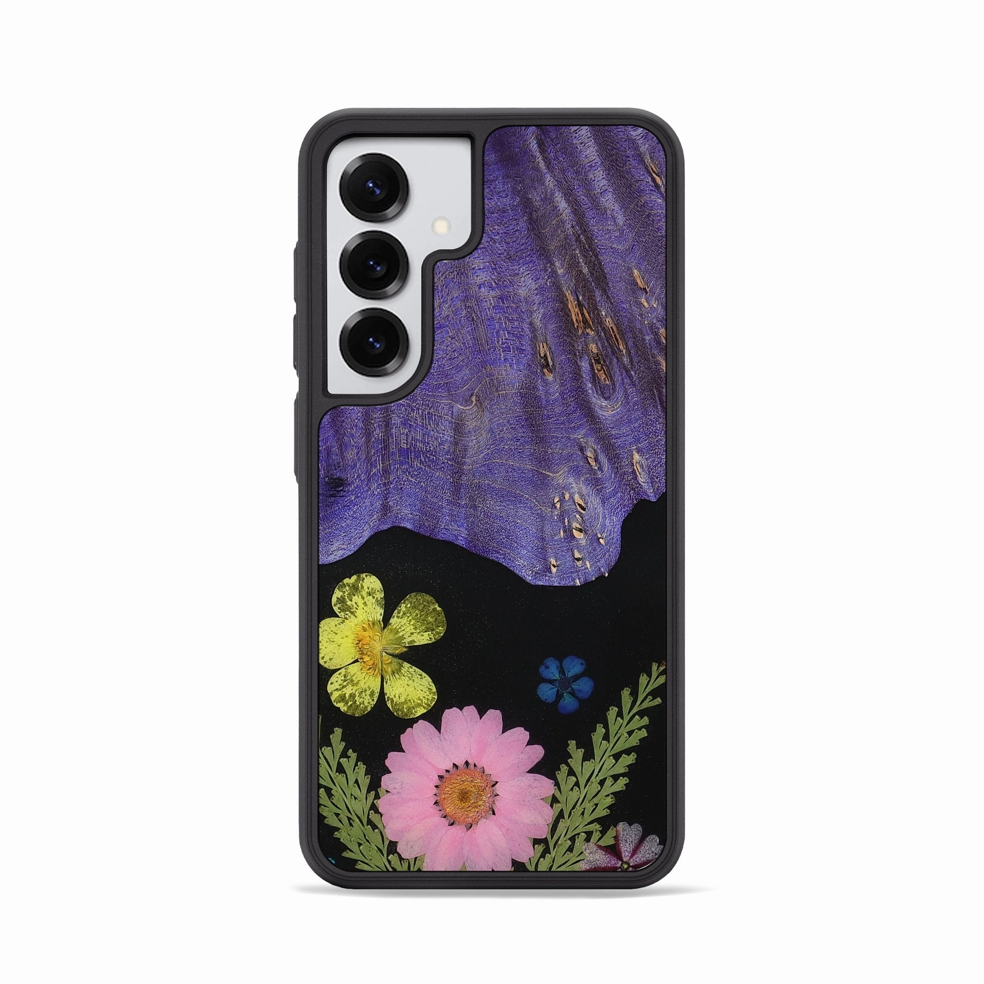 Galaxy S25 Wood Phone Case - Latrice (Bloom, 781616) Anti Fingerprint Shield