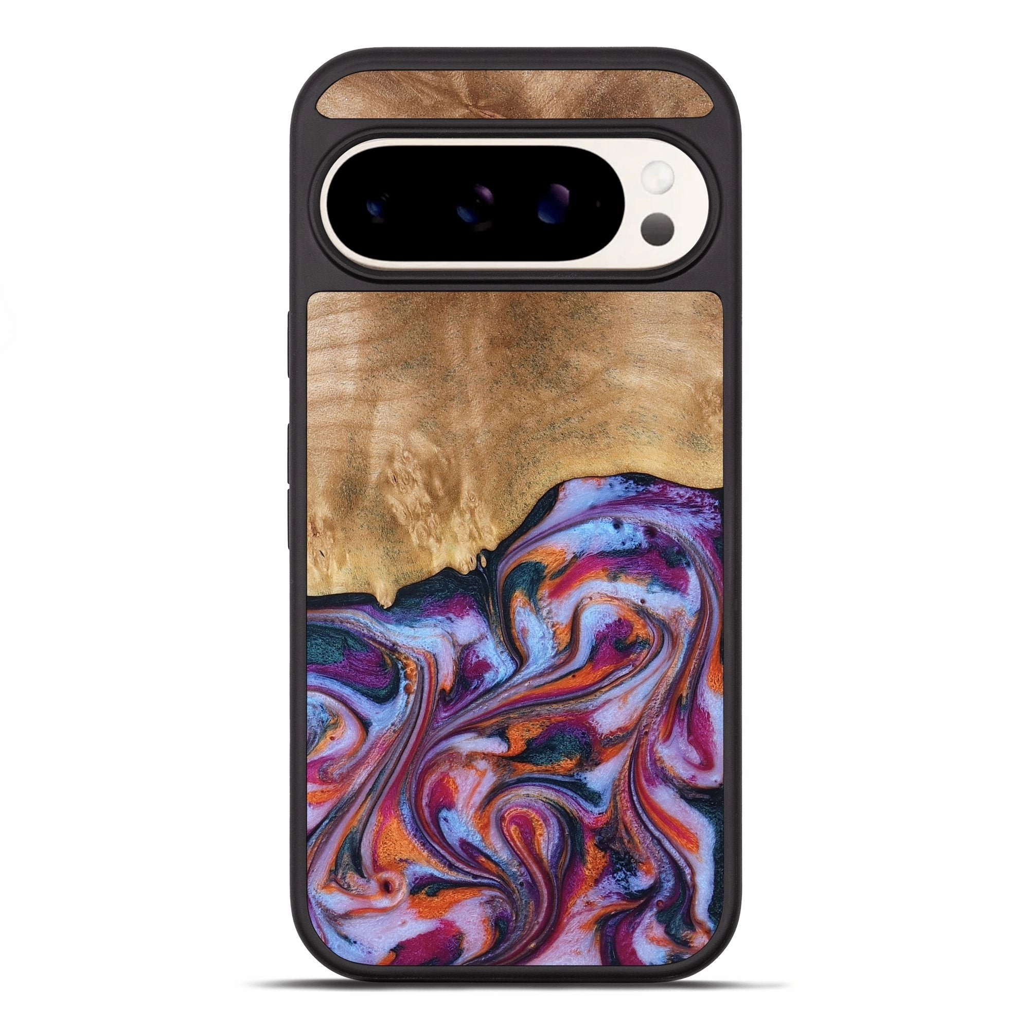 Anti Reflection Pixel 10 Pro Xl Wood Phone Case - Kasey (Blue, 773349)