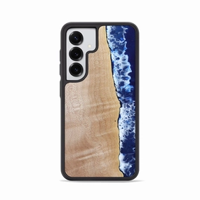 Galaxy S25 Wood Phone Case - Issac (Coastal, 781167) Shock Absorption Tempered Glass