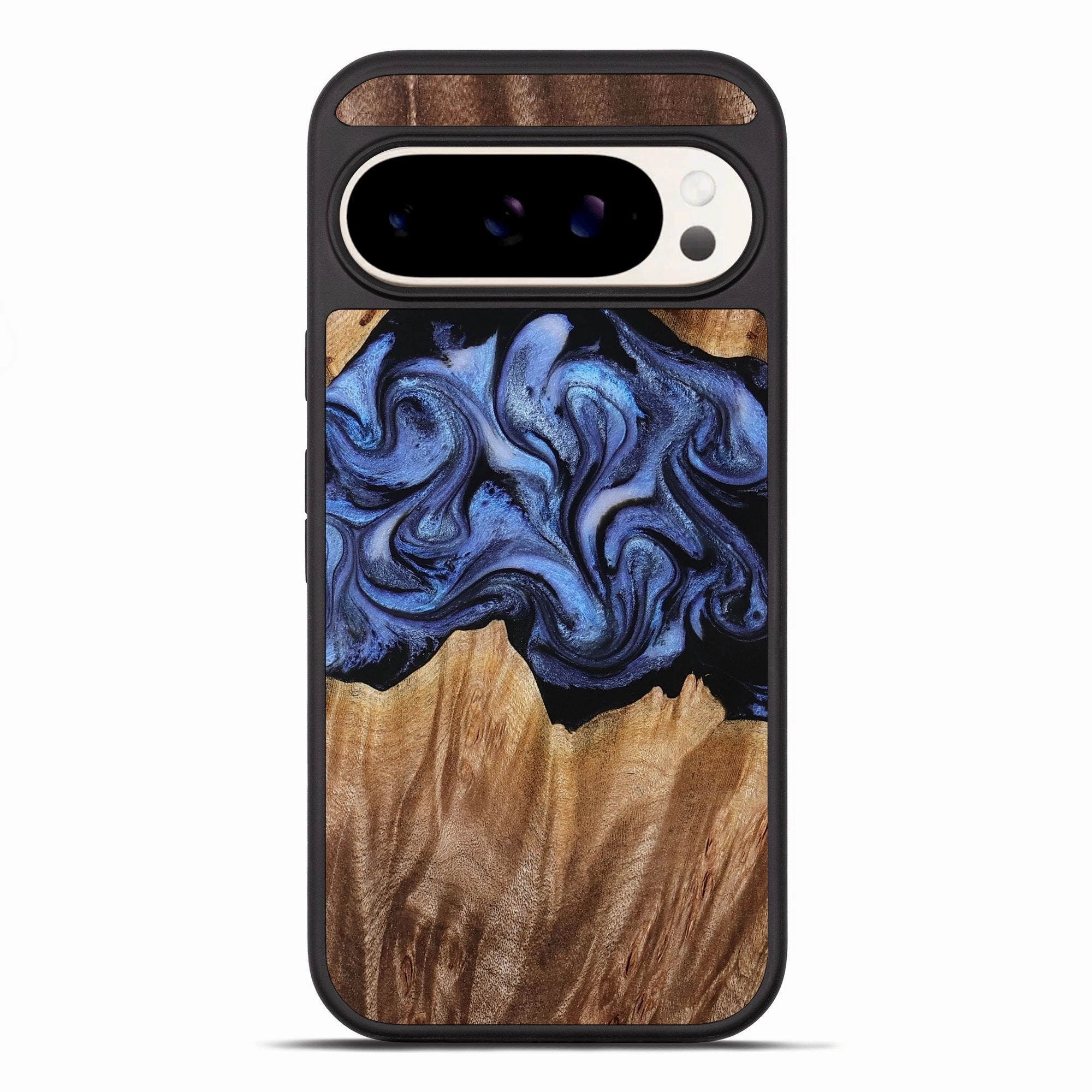 Fingerprint Shield Pixel 10 Pro Xl Wood Phone Case - Sheena (Blue, 770107)