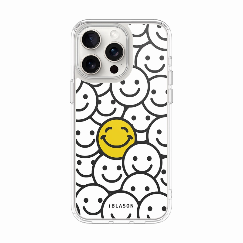 Iphone 15 Pro Halo Magsafe Cute Phone Case - Cheesin Anti Spy Film Tempered Screen Protector