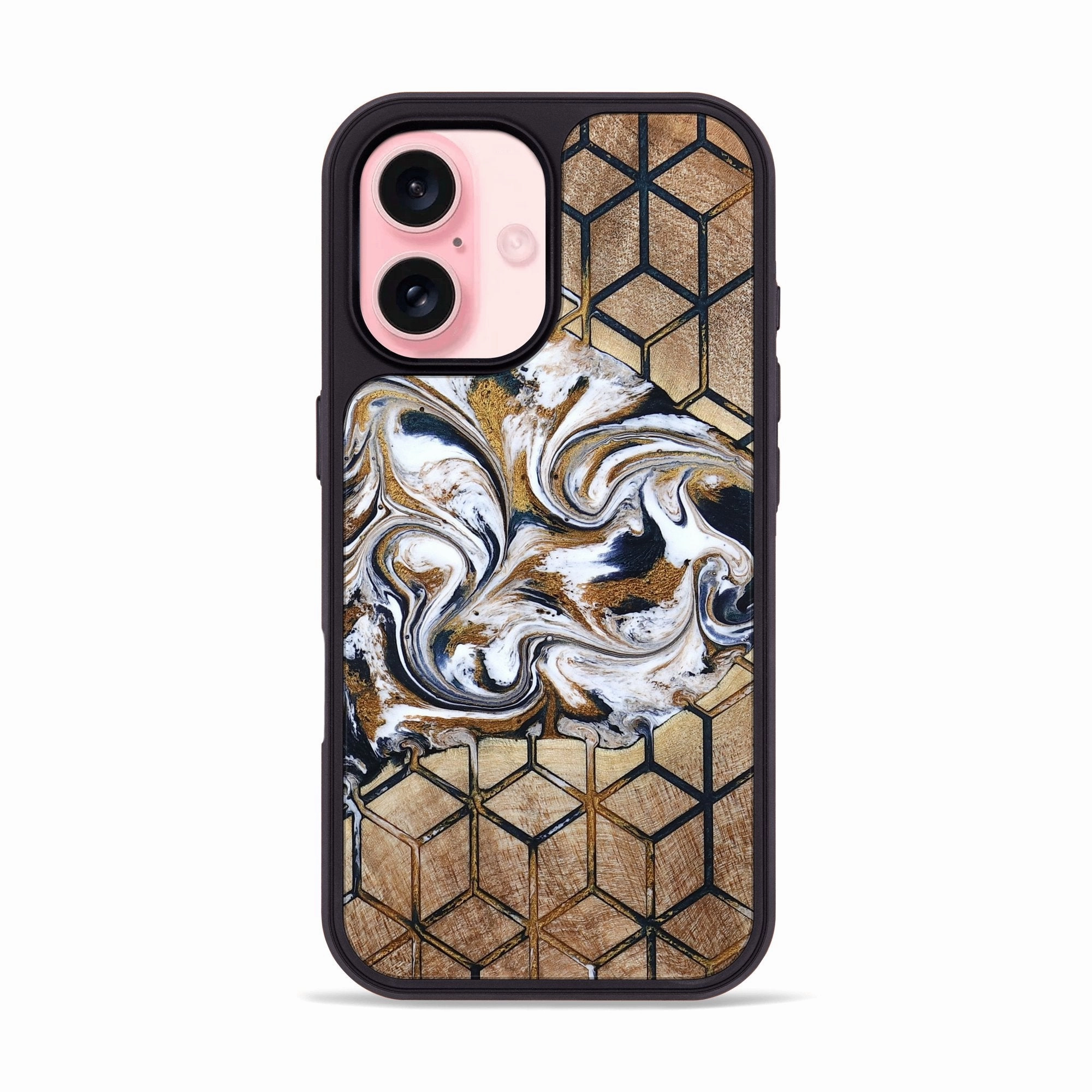 Slim Screen Protector Iphone 16 Wood Phone Case - Corine (Pattern, 781708)