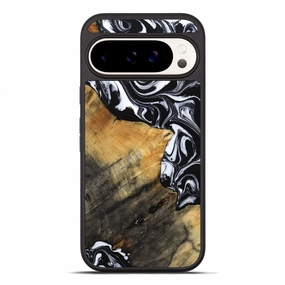 Pixel 10 Pro Xl Wood Phone Case - Wylder (Black & White, 770079) Tempered Glass