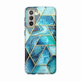 Galaxy S22 Plus Cosmo Case - Ocean Blue Fingerprint Resistant Screen Protective Film