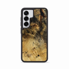 Rounded Edges Anti Oil Film Galaxy S25 Wood Phone Case - Charlie (Wood Burl, 779325)