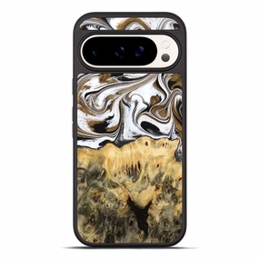 Pixel 10 Pro Xl Wood Phone Case - Squire (Black & White, 775643) Anti Finger Mark Film