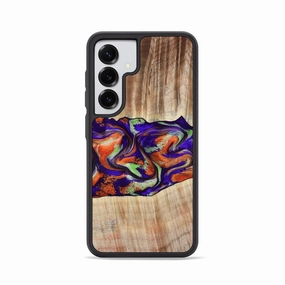 Screen Guard Galaxy S25 Wood Phone Case - Reilly (Purple, 780152)