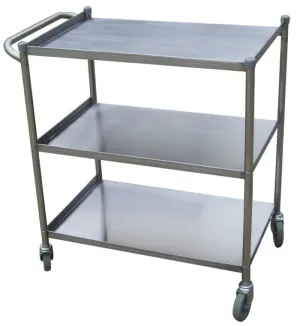 Green World - TBUS-1828  - Utility Cart, 18??28, high quality 304 stainless steel, 4?? rubber casters standard