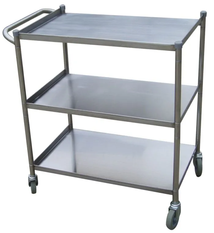 Green World - TBUS-1828  - Utility Cart, 18??28, high quality 304 stainless steel, 4?? rubber casters standard