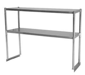Green World - TSOS-4R  - Double Overshelf, 48-1/8??W x 12-3/4??D x 30-7/8??H (overall), 18/304 stainless steel, for PUR/F-48, TUR/F-48, MUR/F-48, EUR/F-48, PST-48, TST-48, MST-48, EST-48, PWR/F-48, TWR/F-48, NSF