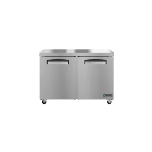 Hoshizaki - EUF48A, Commercial 47.75"  2 Section Undercounter Freezer Stainless Doors 12.9cu.ft.