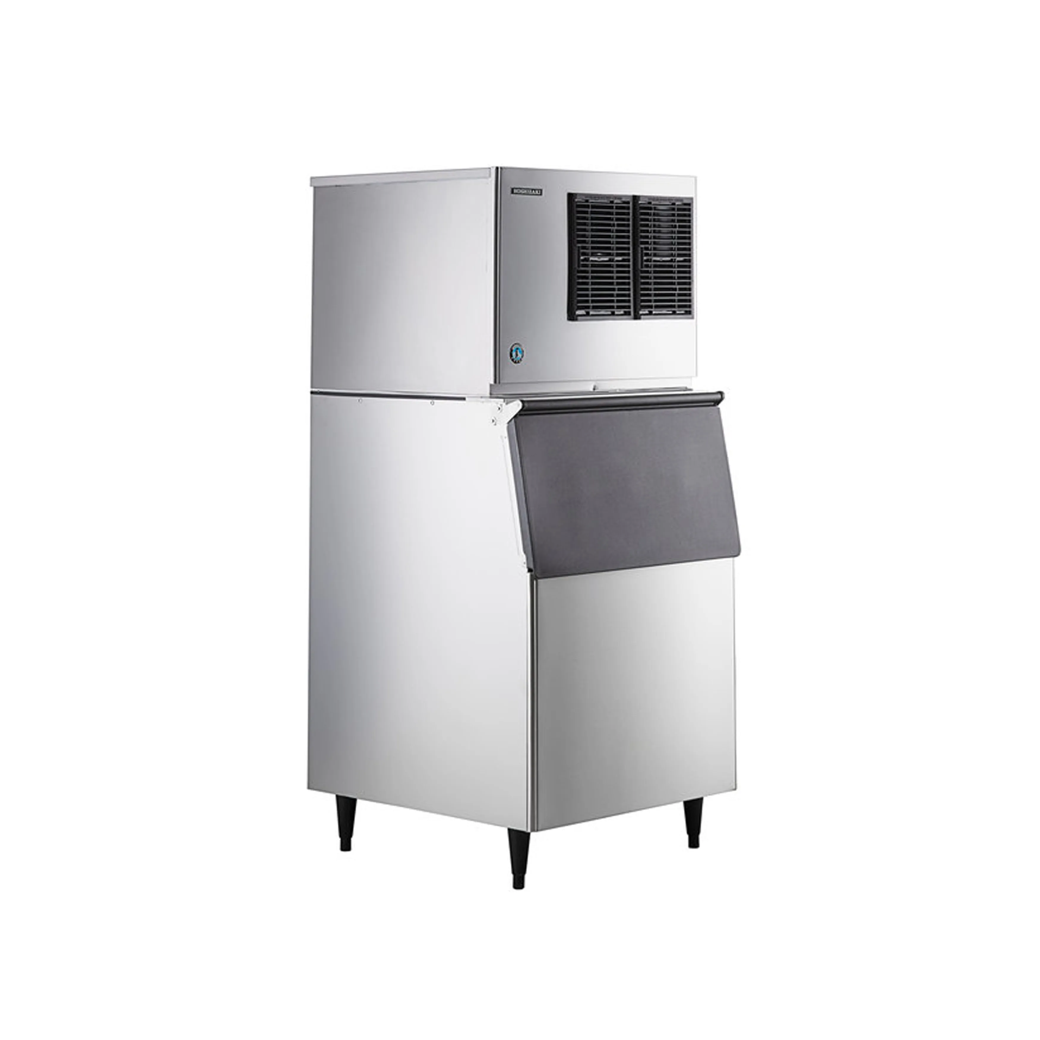 Hoshizaki - KML-325MAJ, Commercial 380lb Air Cooled Ice Machine with Ice 500lb Storage Bin Crescent Ice Cube