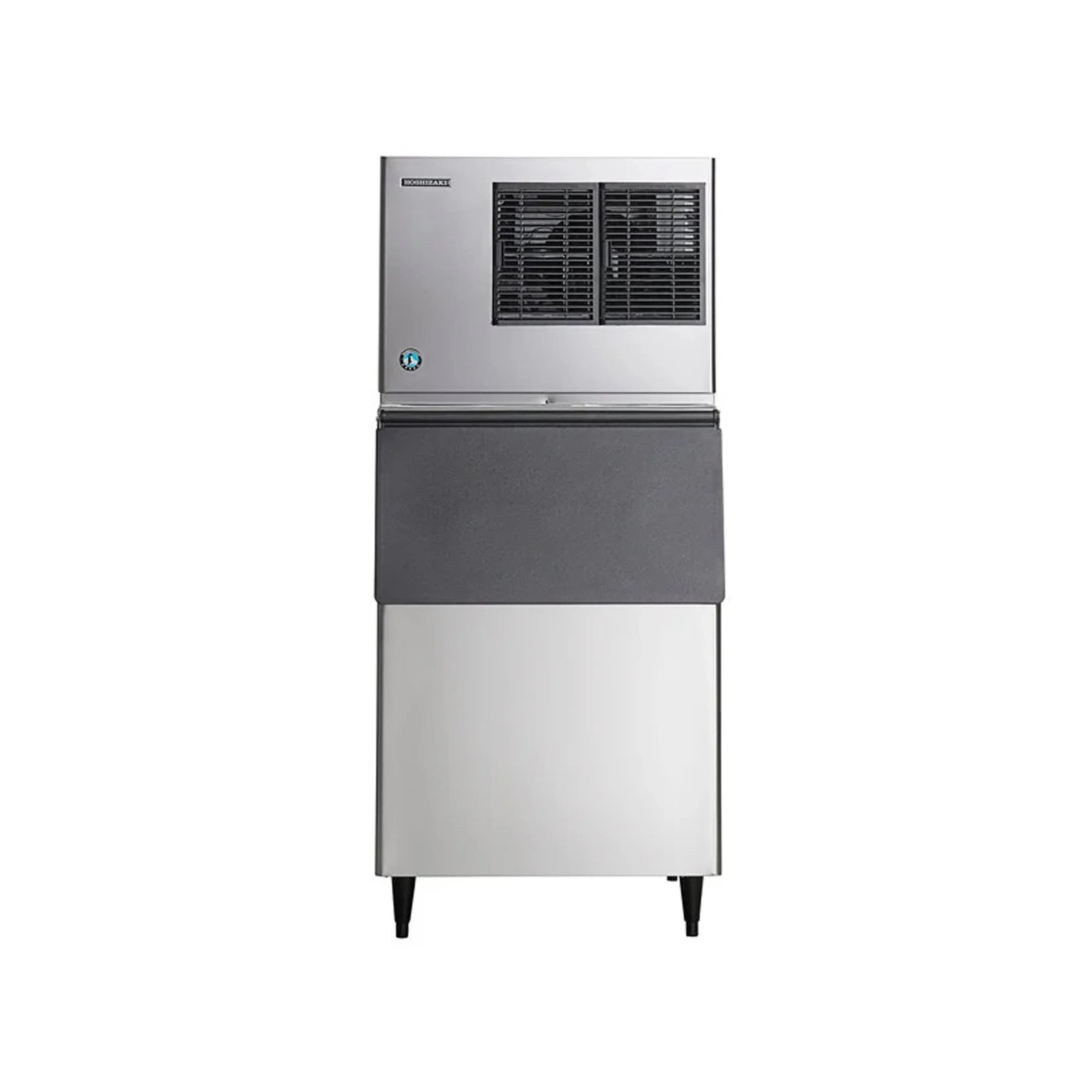 Hoshizaki - KML-325MAJ, Commercial 380lb Air Cooled Ice Machine with Ice 500lb Storage Bin Crescent Ice Cube