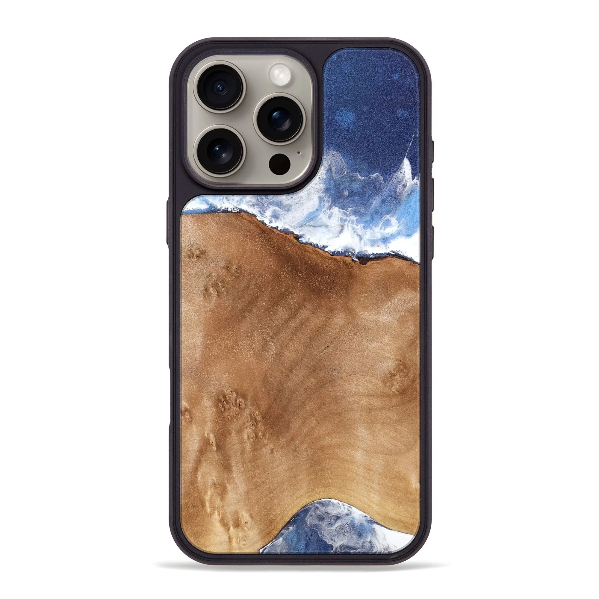 Anti Finger Grease Film Iphone 16 Pro Max Wood Phone Case - Jamar (Coastal, 776583)