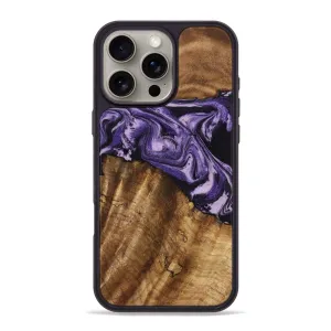Iphone 16 Pro Max Wood Phone Case - Marlie (Purple, 775676) Ultra Thin Protective Screen