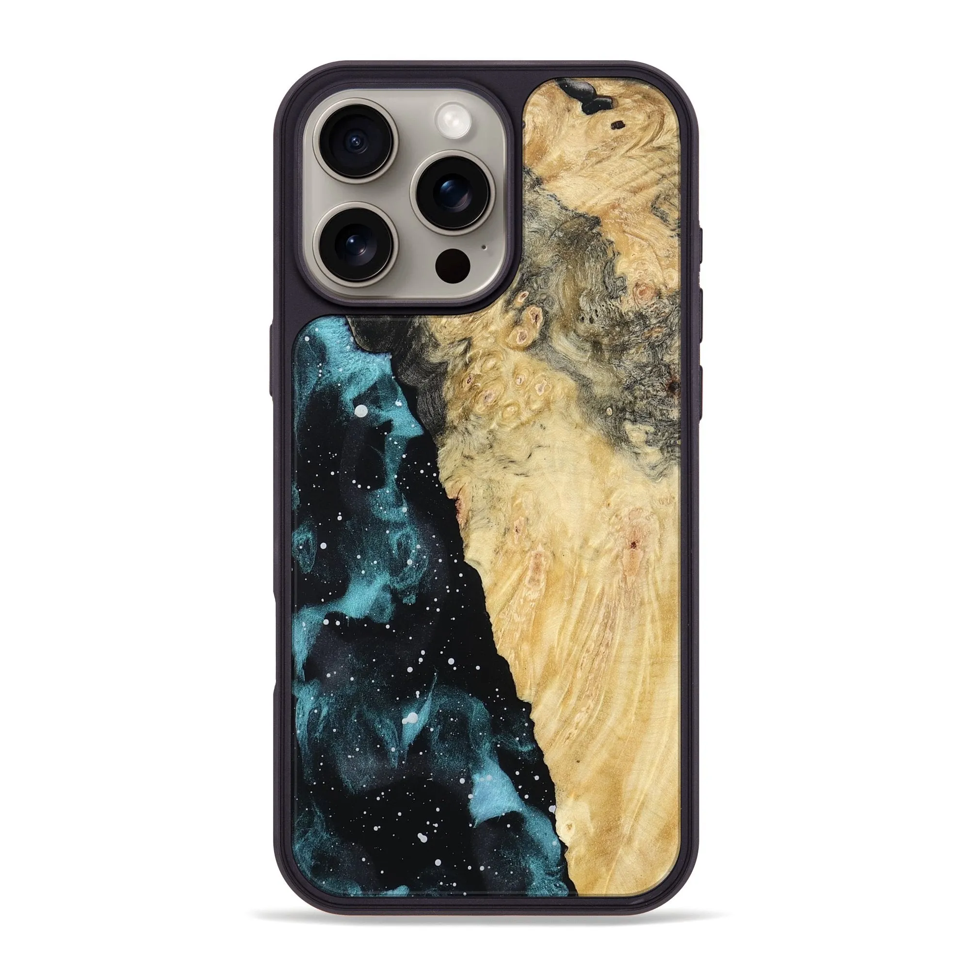 Anti Yellowing Screen Anti Scratch Shield Iphone 16 Pro Max Wood Phone Case - Gus (Cosmos, 781945)
