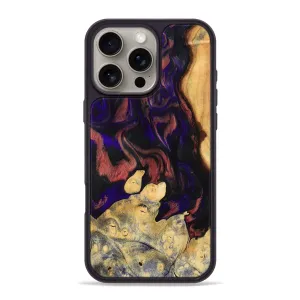 Iphone 16 Pro Max Wood Phone Case - Tami (Purple, 777987) Protective Layer Anti Fog