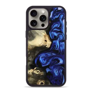 Shock Guard Iphone 16 Pro Max Wood Phone Case - Branden (Blue, 781787)