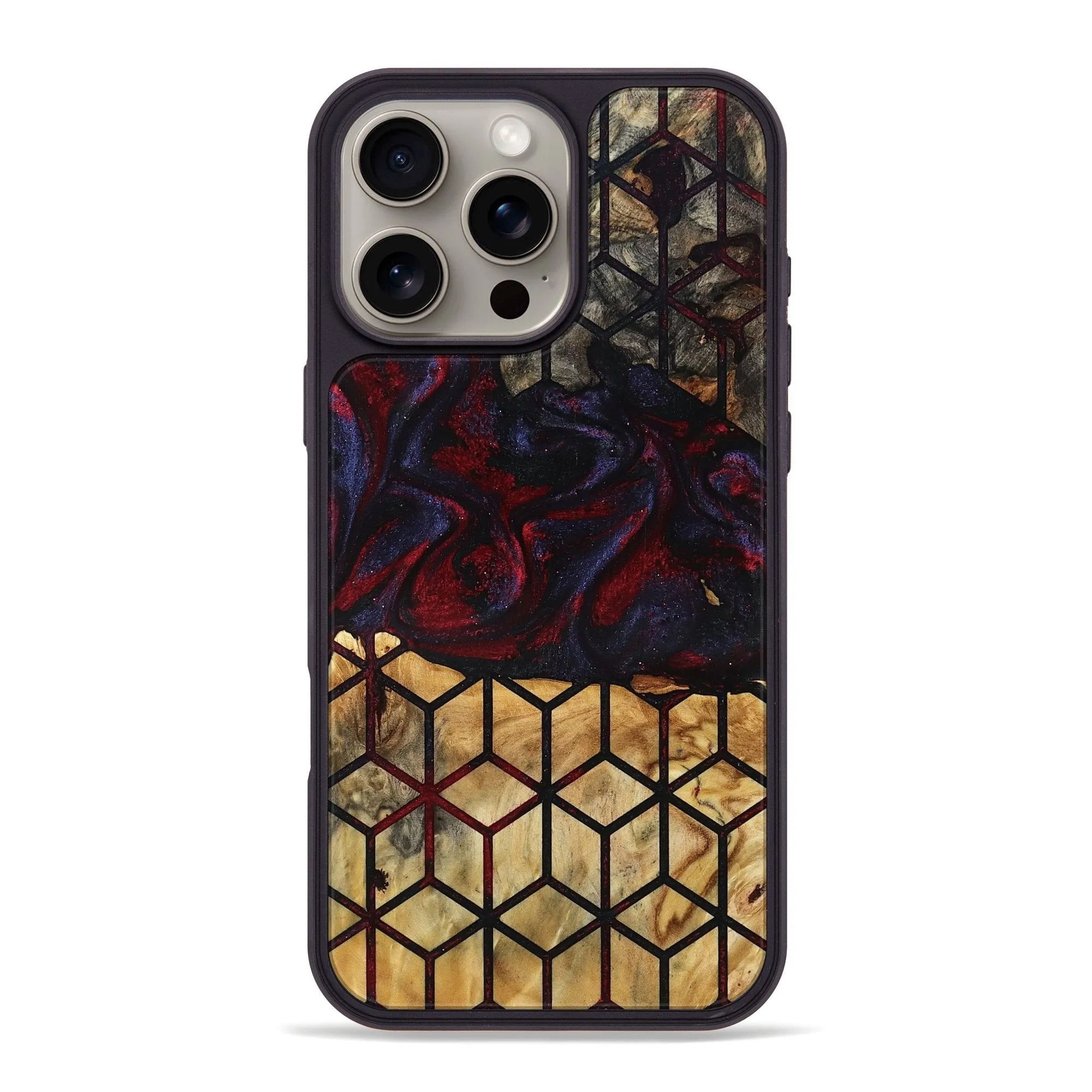 Iphone 16 Pro Max Wood Phone Case - Mallie (Pattern, 780841) Impact Protection Anti Reflection