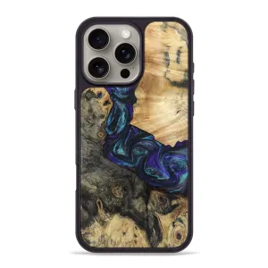 Iphone 16 Pro Max Wood Phone Case - Corrine (Purple, 781685) Privacy Screen