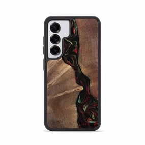 Galaxy S25 Wood Phone Case - Aracely (Red, 768554) Anti Static