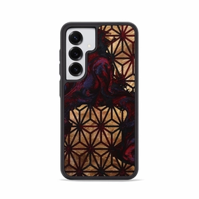 Galaxy S25 Wood Phone Case - Donavan (Pattern, 773557) Anti Fingerprint Shield Shatterproof Glass