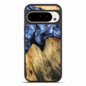 Shock Absorption Pixel 10 Pro Xl Wood Phone Case - Charity (Blue, 764561)