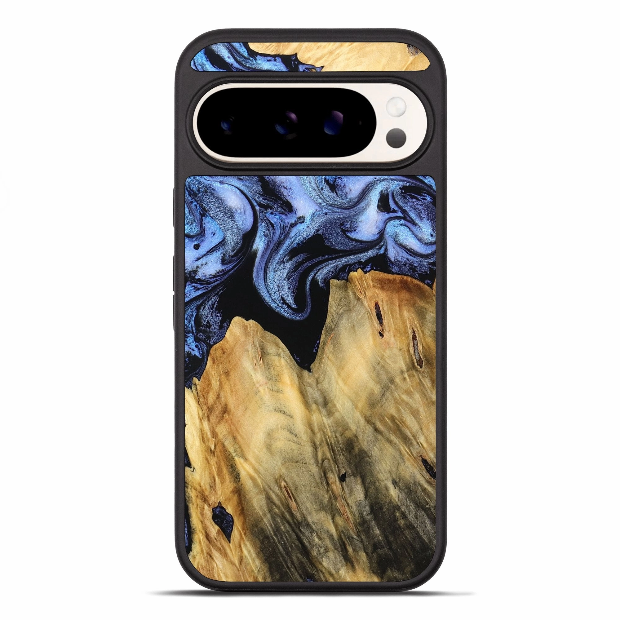Shock Absorption Pixel 10 Pro Xl Wood Phone Case - Charity (Blue, 764561)