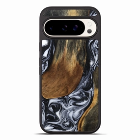 HD Clarity Case Friendly Glass Pixel 10 Pro Xl Wood Phone Case - Tim (Black & White, 781357)