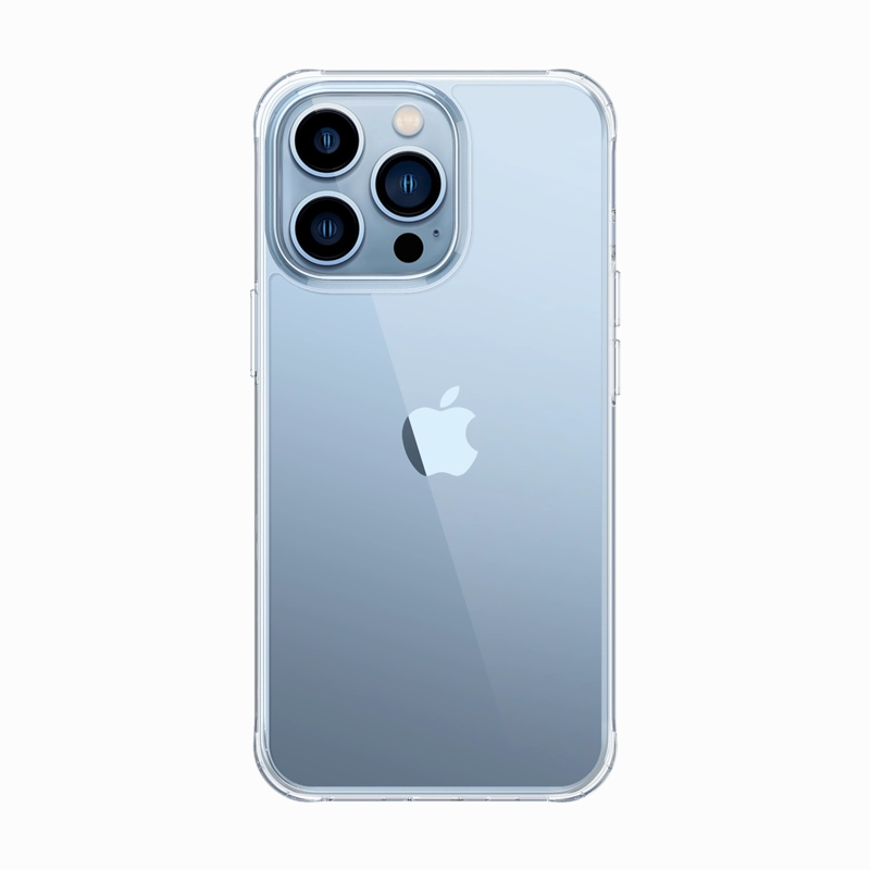 Case Friendly Glass Reinforced Corners Clayco Iphone 13 Pro 6.1" Iris Slim Clear Case - Clear