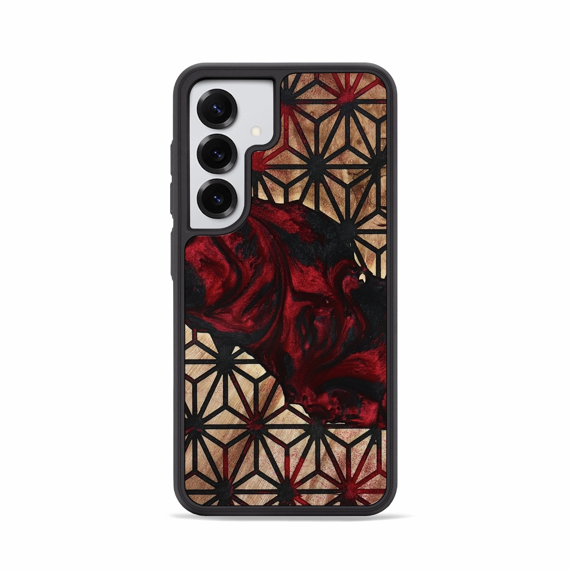 Galaxy S25 Wood Phone Case - Karis (Pattern, 779261) Anti Oil Film Easy Installation