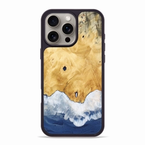 Iphone 16 Pro Max Wood Phone Case - Zavier (Coastal, 774775) Anti Static Anti Fingerprint Screen