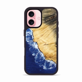 Slim Screen Protector Shock Absorption Iphone 16 Wood Phone Case - Mollie (Coastal, 773587)