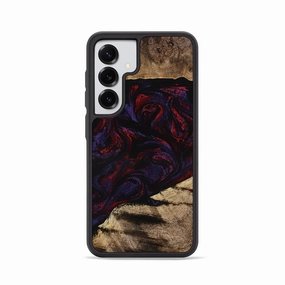 Galaxy S25 Wood Phone Case - Lettie (Red, 771188) Edge Guard Anti Finger Oil Coating