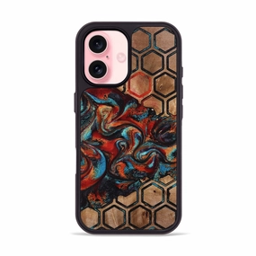 Anti Oil Film Fingerprint Repellent Iphone 16 Wood Phone Case - Elvira (Pattern, 778309)