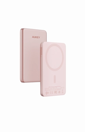 Portable External Battery Safe Approved Aukey Pb-Ms07 Magfusion M Qi2 5000Mah Magnetic Wireless Power Bank