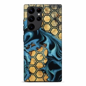Galaxy S22 Ultra Wood Live Edge Phone Case - Zaylee (Pattern, 781483) Fingerprint Repellent
