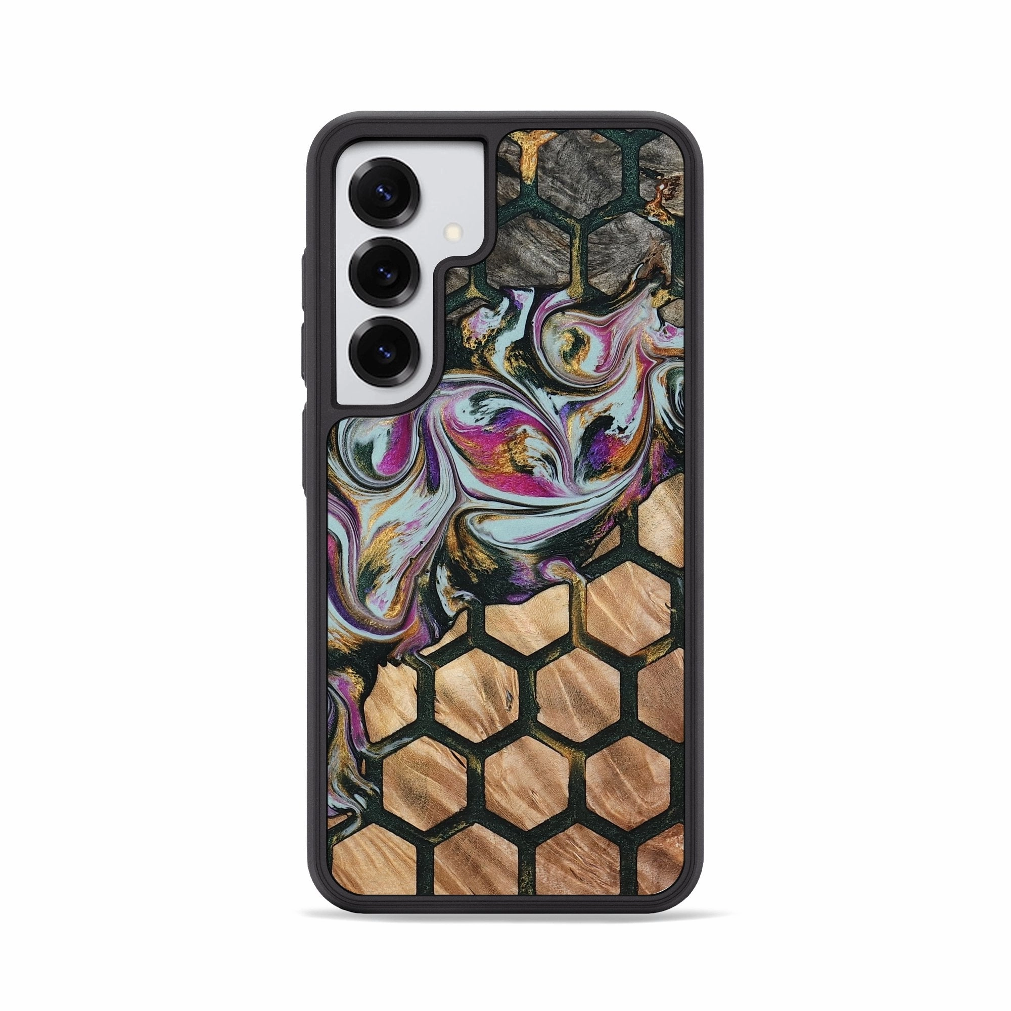 Galaxy S25 Wood Phone Case - Ava (Pattern, 781726) Slim Screen Protector Fingerprint Resistant Coating