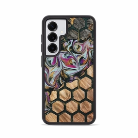 Galaxy S25 Wood Phone Case - Ava (Pattern, 781726) Slim Screen Protector Fingerprint Resistant Coating