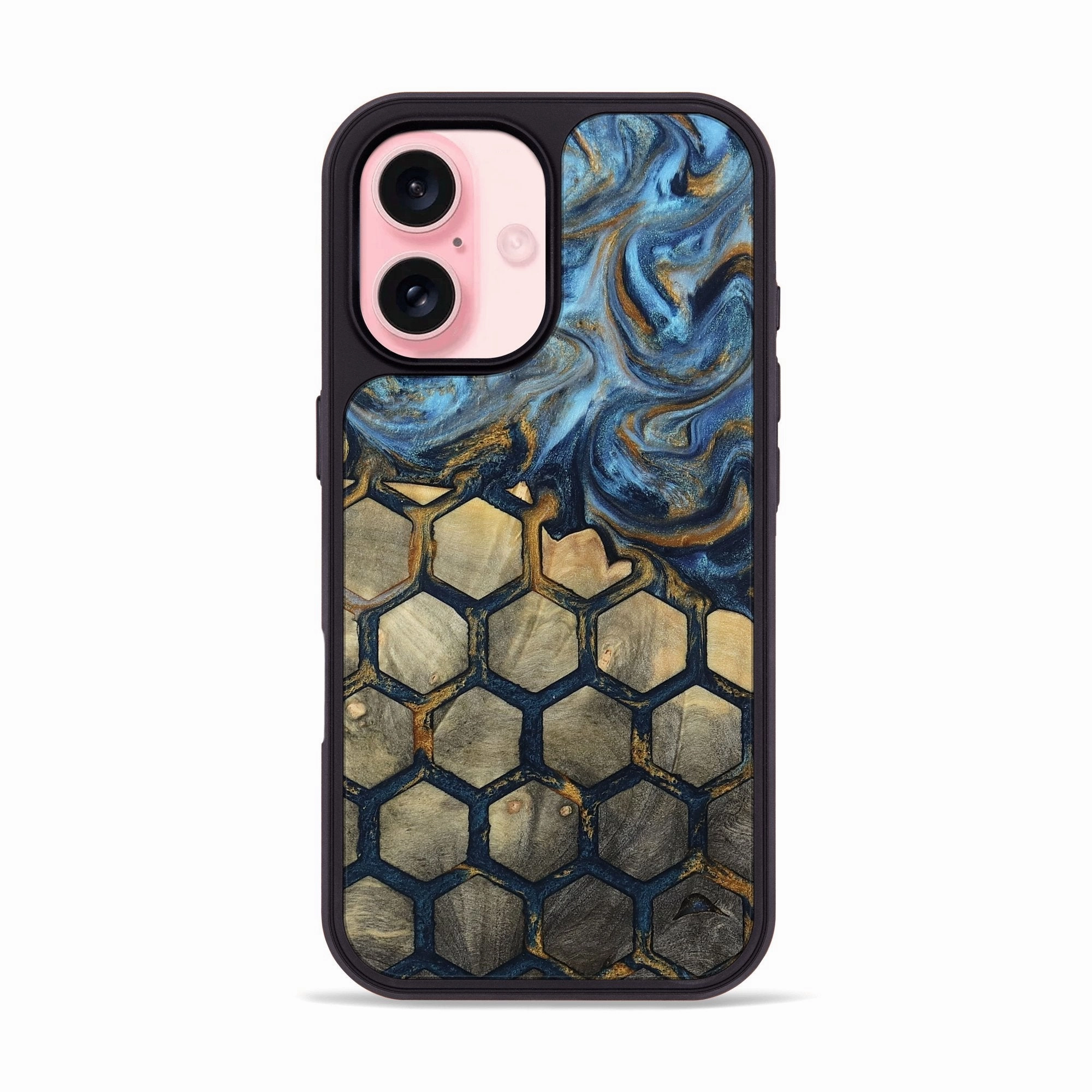 Tempered Screen Protector Shockproof Iphone 16 Wood Phone Case - Grayson (Pattern, 781717)