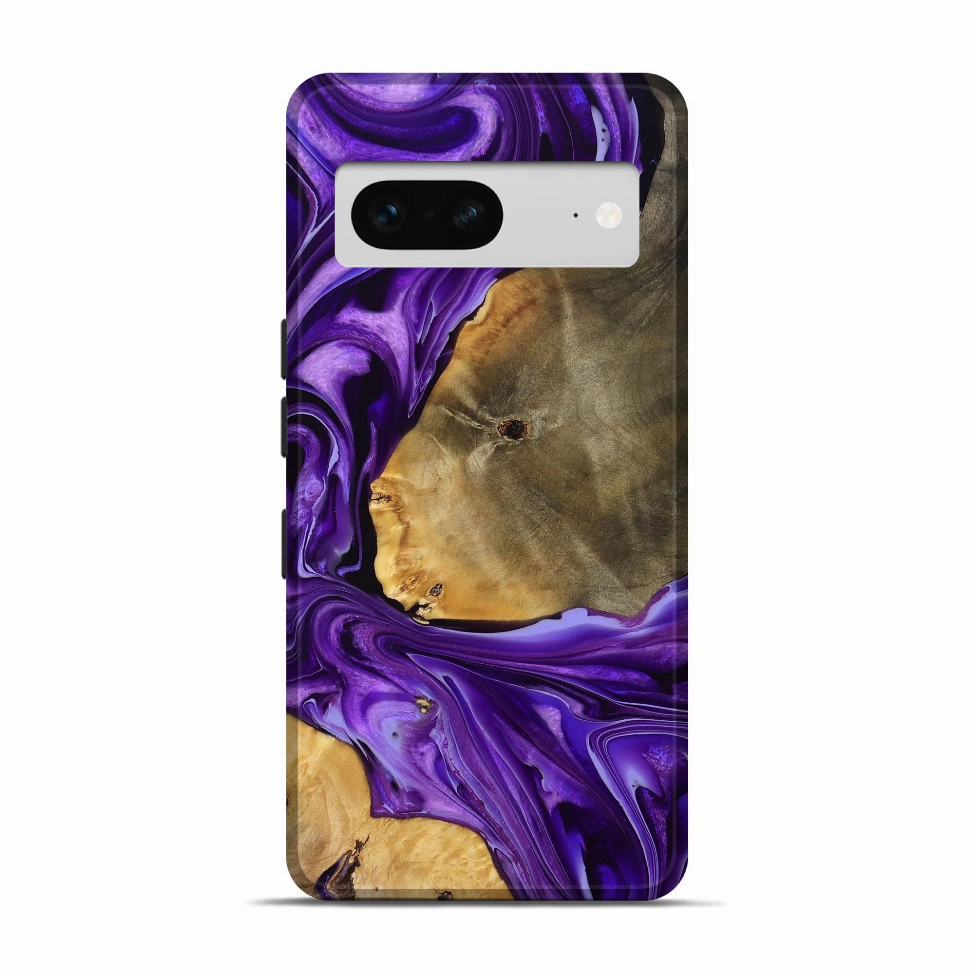 Fingerprint Repellent Pixel 7 Wood Live Edge Phone Case - Callen (Purple, 777376)