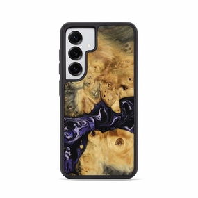 Anti Scratch Coating Protective Cover Galaxy S25 Wood Phone Case - Leonard (Purple, 769485)