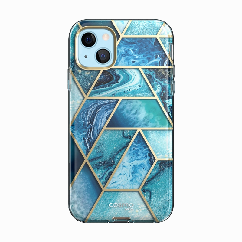 Iphone 13 Mini Cosmo Case - Ocean Blue Scratch Resistant Coating Anti Finger Mark Film