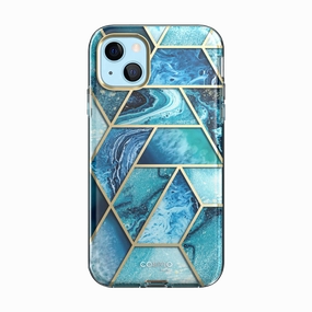 Iphone 13 Mini Cosmo Case - Ocean Blue Scratch Resistant Coating Anti Finger Mark Film